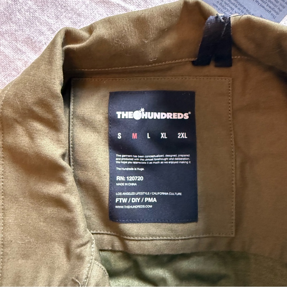 The Hundreds Olive Green Embroidered Field Jacket - Picture 5 of 6